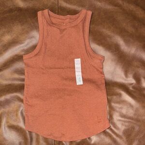 Rust Sleeveless Tank Top